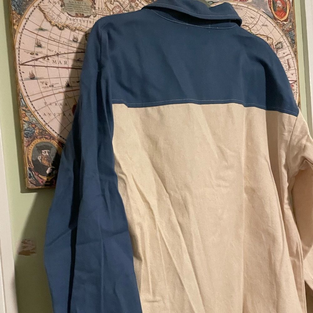 NWT! Two Tone Button-Up Jacket - Picture 2 of 10
